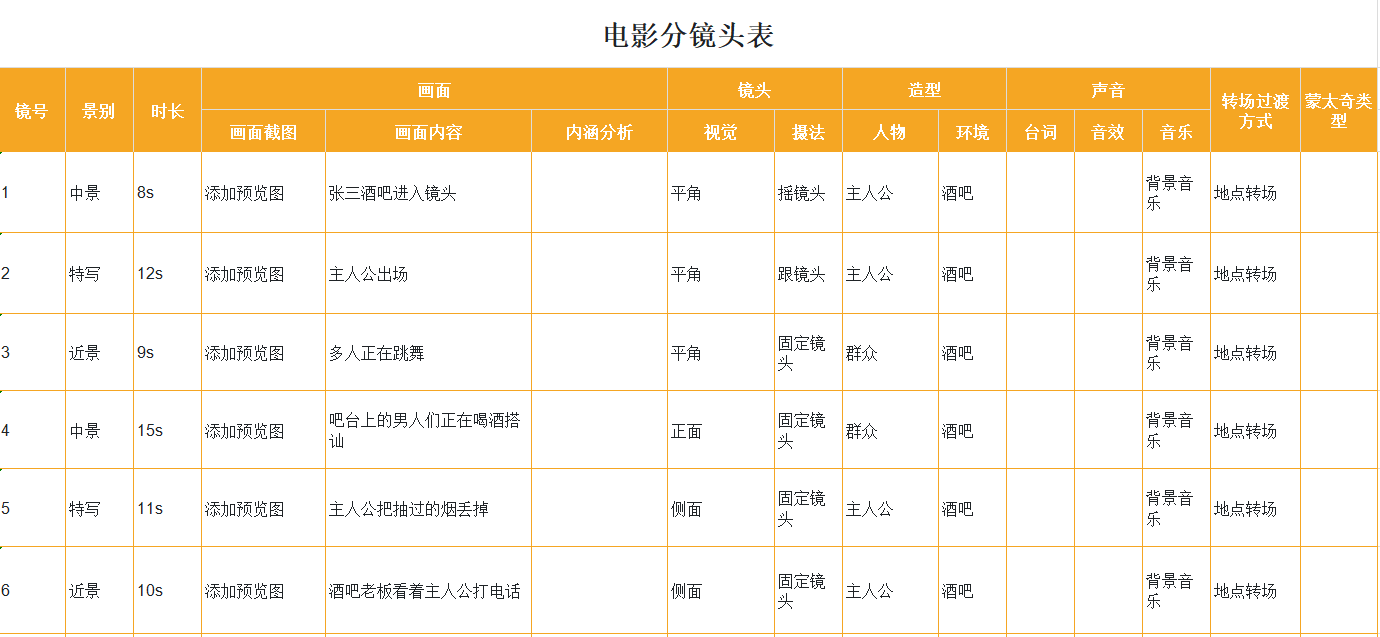 4款脚本Excel模板,短视频、电影、小说创作全适配-趣帮office教程网