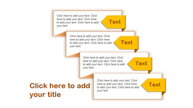 折纸效果幻灯片文本说明框