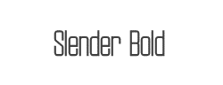 Slender Bold字体