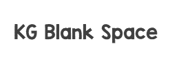 KG Blank Space Solid字体