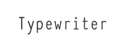 Typewriter_Condensed字体