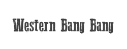 Western Bang Bang字体
