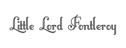 Little Lord Fontleroy字体