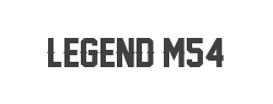 Legend M54字体