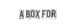 A Box For字体