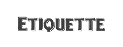 Etiquette字体