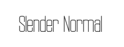Slender Normal字体