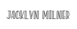 Jacklyn Milner字体