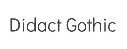 Didact Gothic字体