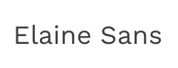 Elaine Sans字体