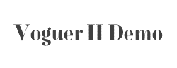 Voguer II Demo字体