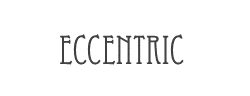 Eccentric字体