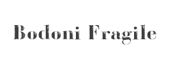 Bodoni Fragile字体