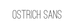 Ostrich Sans字体