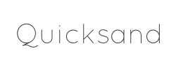 Quicksand字体