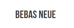 Bebas Neue字体