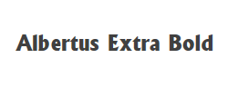 Albertus Extra Bold字体