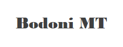 Bodoni MT Black字体