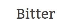 Bitter字体