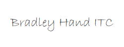 Bradley Hand ITC字体