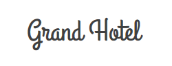 Grand Hotel字体