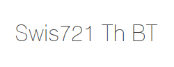 Swis721 Th BT字体