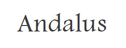 Andalus字体