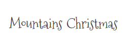 Mountains of Christmas字体