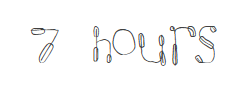 7 hours字体