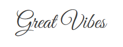 Great Vibes字体