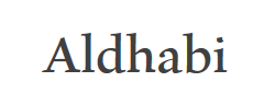 Aldhabi字体