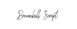 Brownhill Script字体