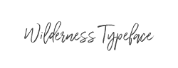Wilderness Typeface字体