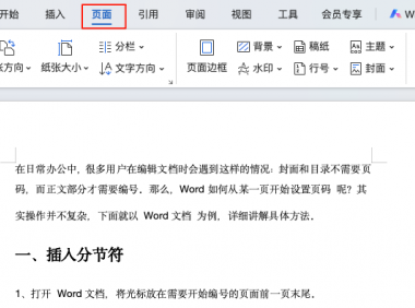 别再被页码支配了！Word从某一页开始设置页码的秘密终于公开了