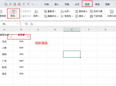 一分钟学会！WPS Excel多条件筛选操作方法